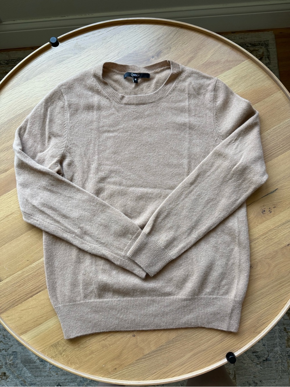 Quince Camel Crewneck Sweater